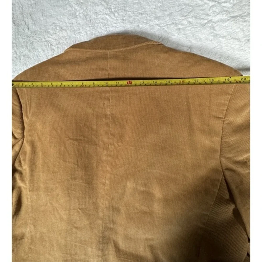 Alan Flusser Mens Sport Blazer 42L Chore Coat Corduroy Copper‎ Cotton Jacket